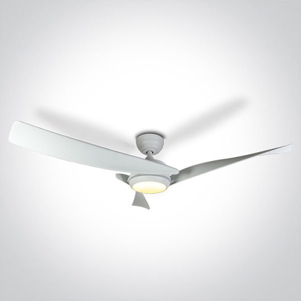 Ventilador de Techo Blanco con LED 22W + Motor 45W – IP20 | ONE Light