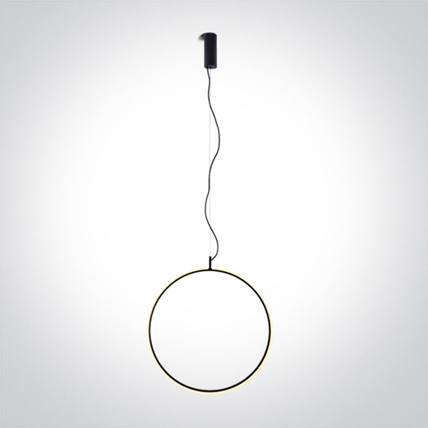 BLACK RING 40cm 20W WW IP20 230V DIMMABLE