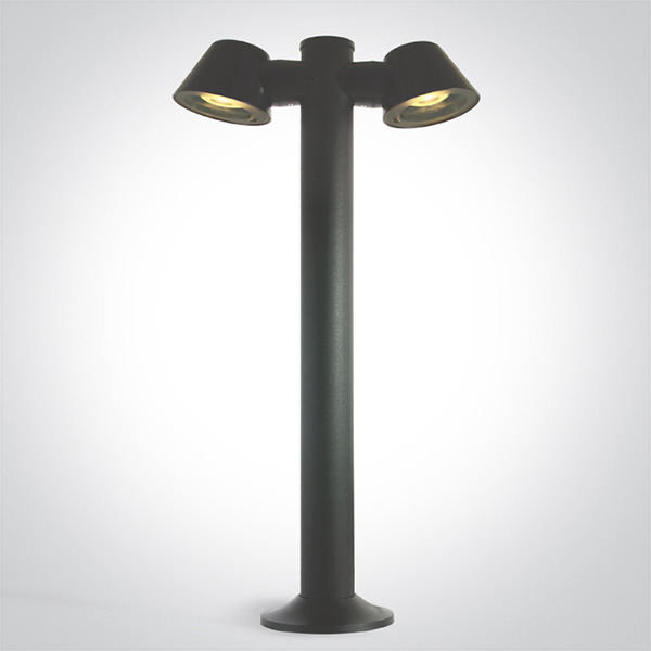 ANTHRACITE POST GU10 2x6W IP65 100-240V